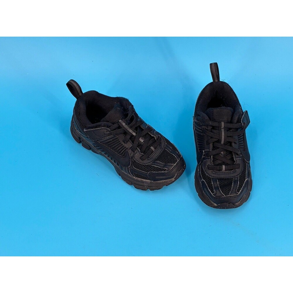 Nike Vomero 5 PS Kids Size 11C Triple Black Running Sneakers HF6999-007